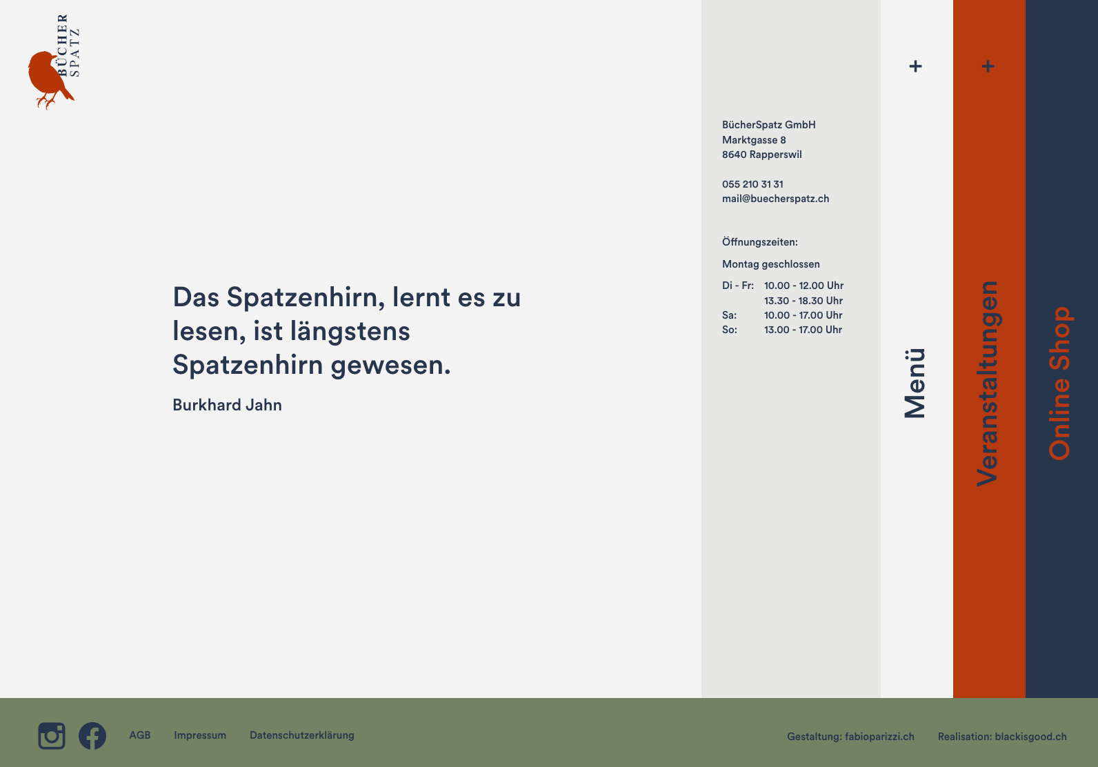 Webdesign - Bücher Spatz