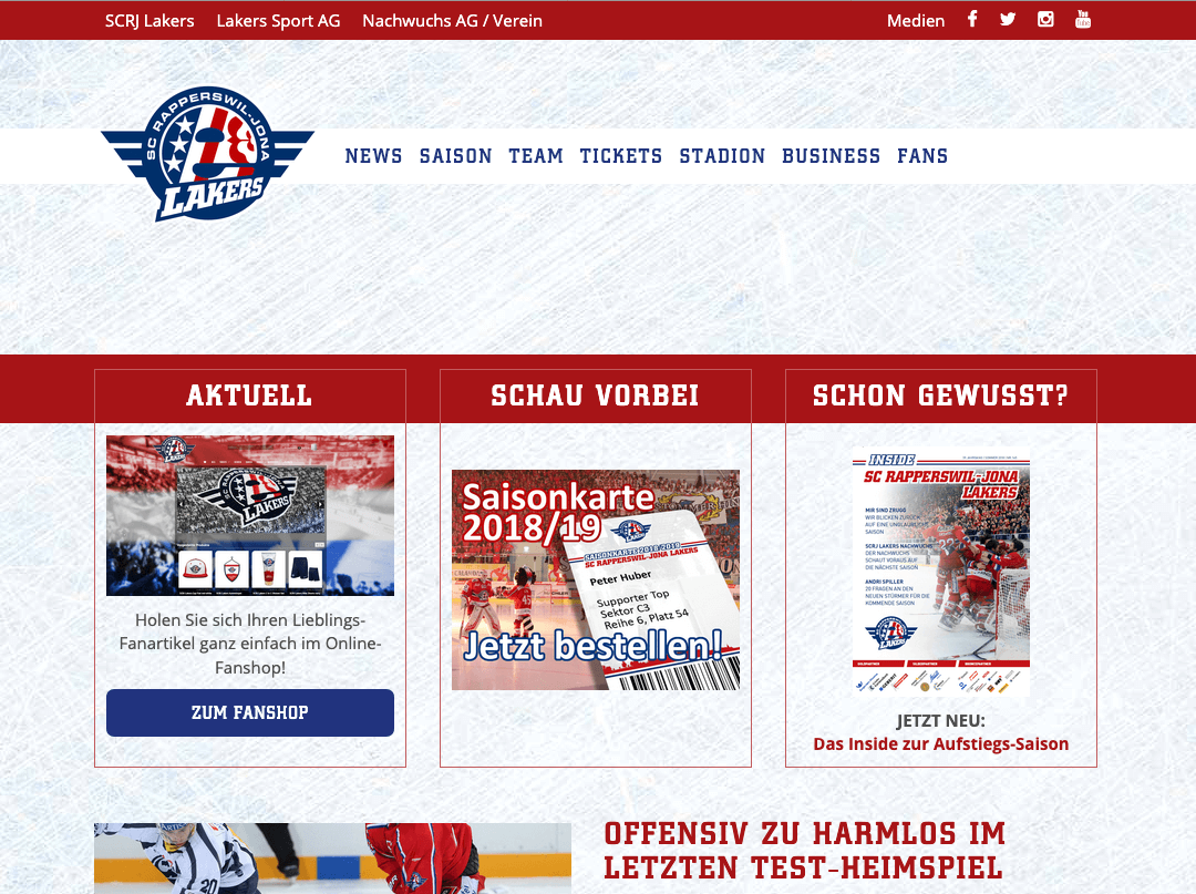 Webdesign - SCRJ lakers